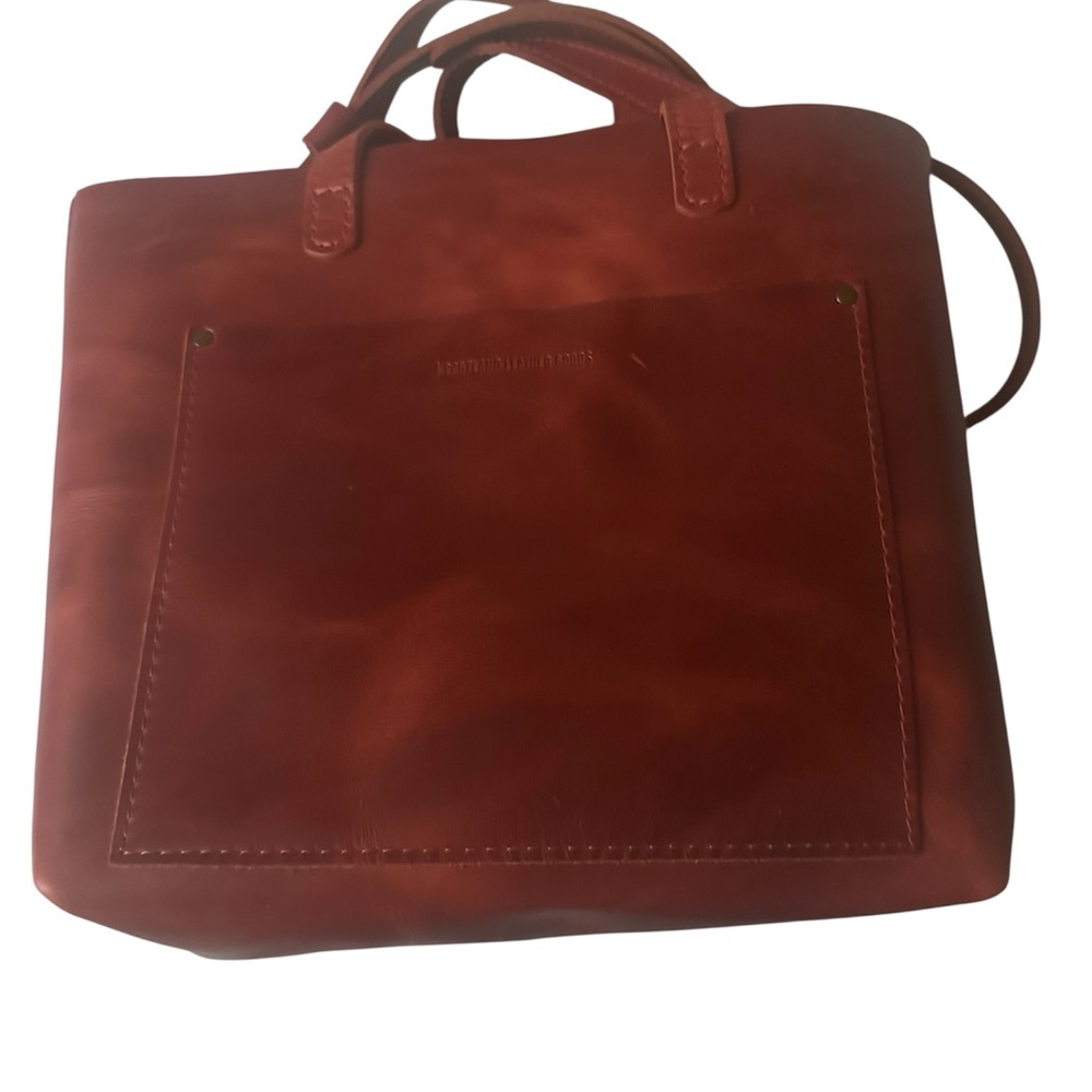 Portland Leather Medium Crossbody Bag Rosso